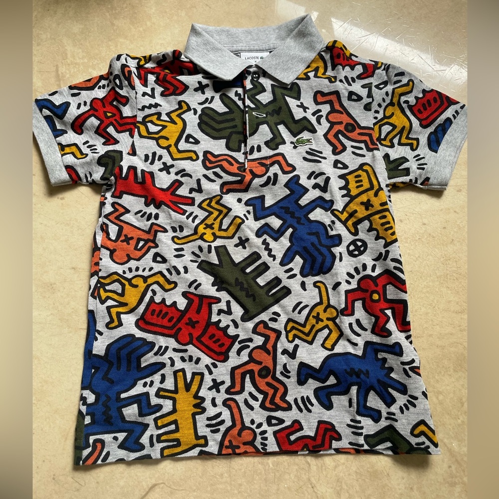 Limited Edition! Boys Lacoste x Keith Haring  Polo
